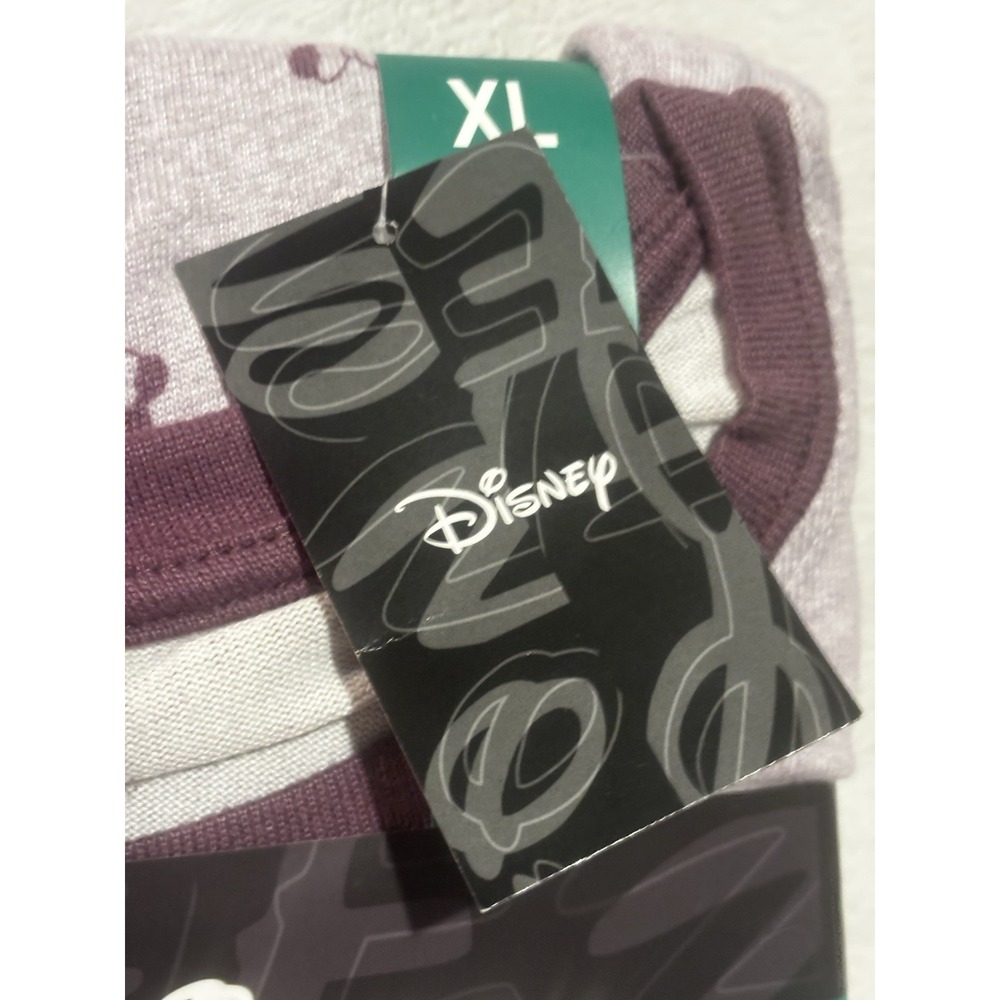NEW Disney Pajama Set Women's XL Mickey Cozy 2 Piece Purple Long Sleeve & Pants - Picture 3 of 8